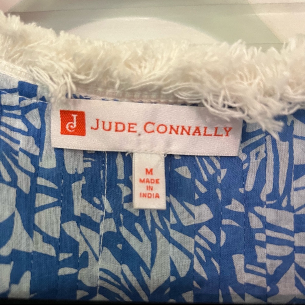 Jude Connally Larissa Dress Cotton Voile. Blue and white floral. Summer dress - Picture 6 of 8